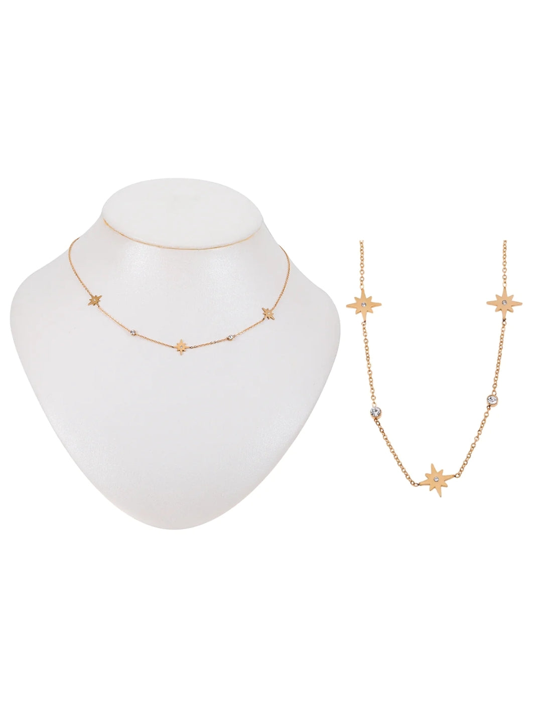 Collier Astra bijou avec plusieurs étoiles 